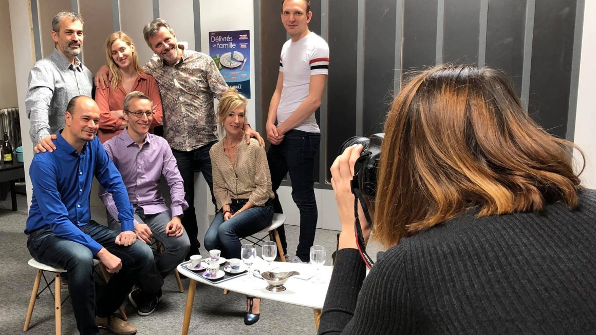 séance photo à un mois de la première