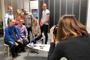 séance photo à un mois de la première